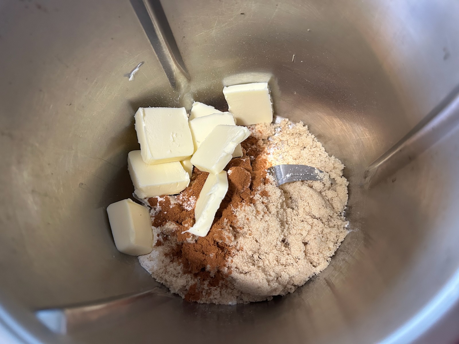 streusel ingredients in food processor