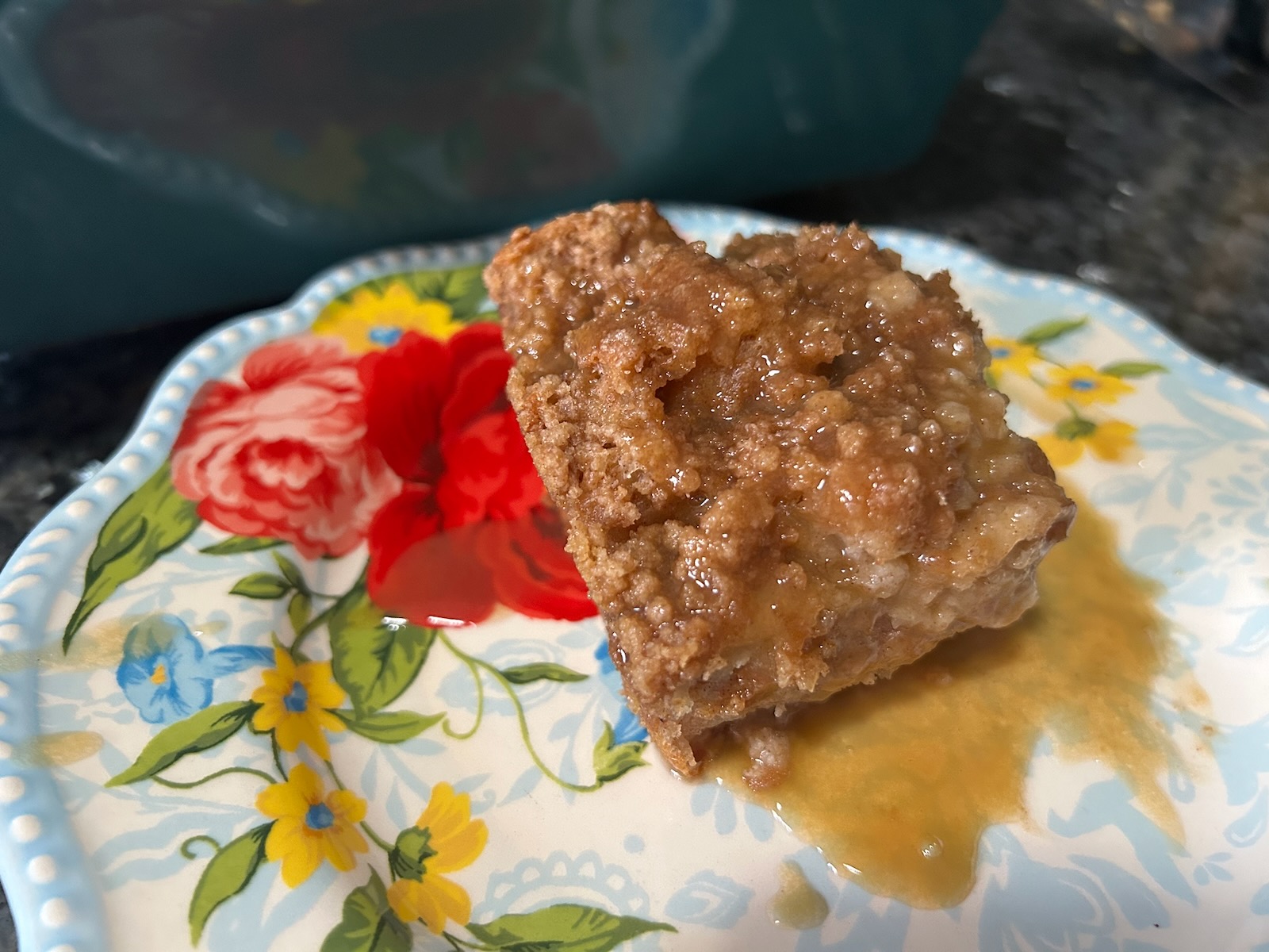 serving of French Toast bread pudding
