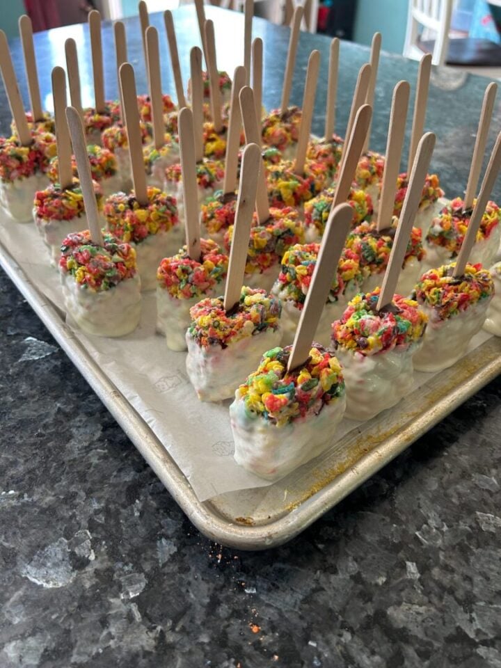 chocolate covered Rice Krispie treats