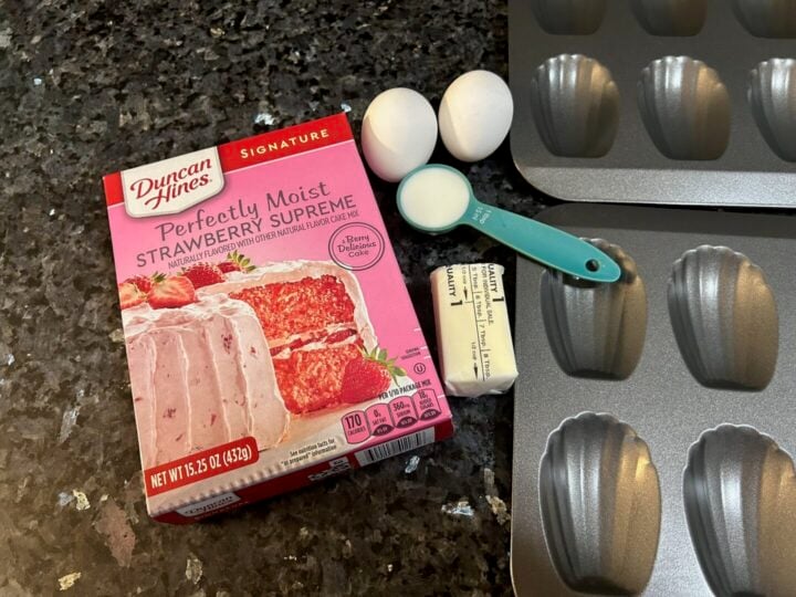 cake mix madeleines ingredients