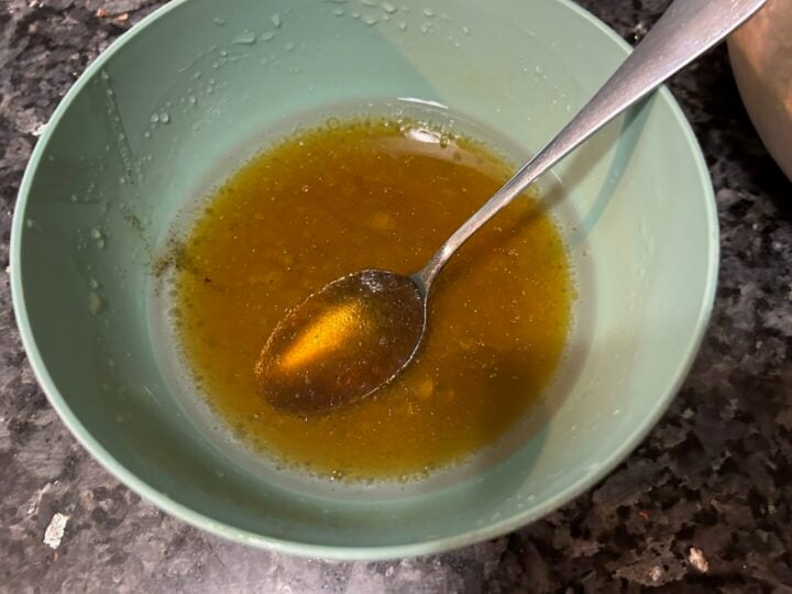 honey and maple mixture in bowl