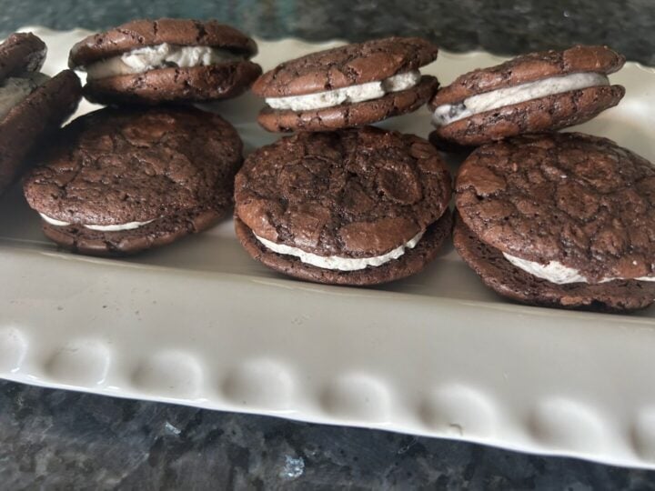 Oreo Sandwich Cookies on platter