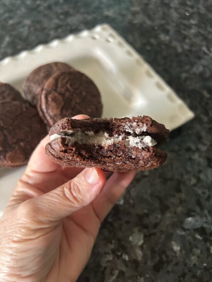Oreo Sandwich Cookie interior view