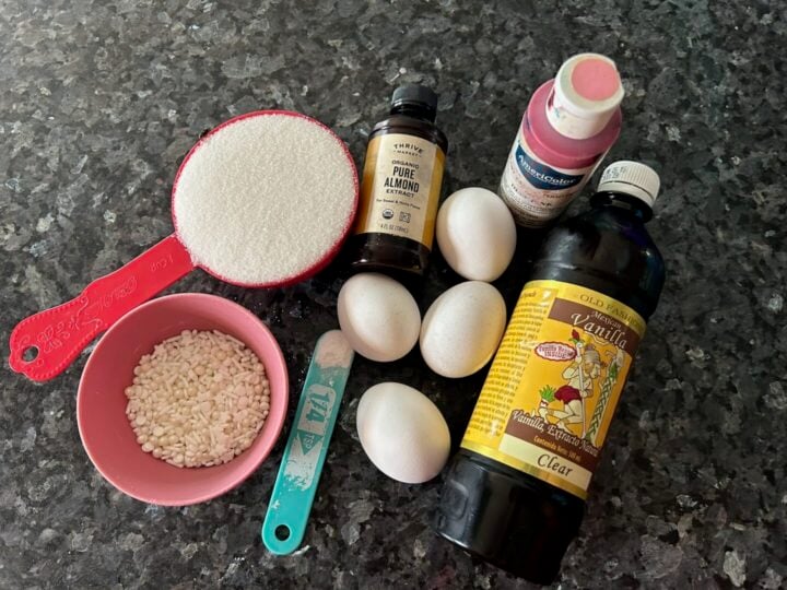 elegant meringue rosette ingredients