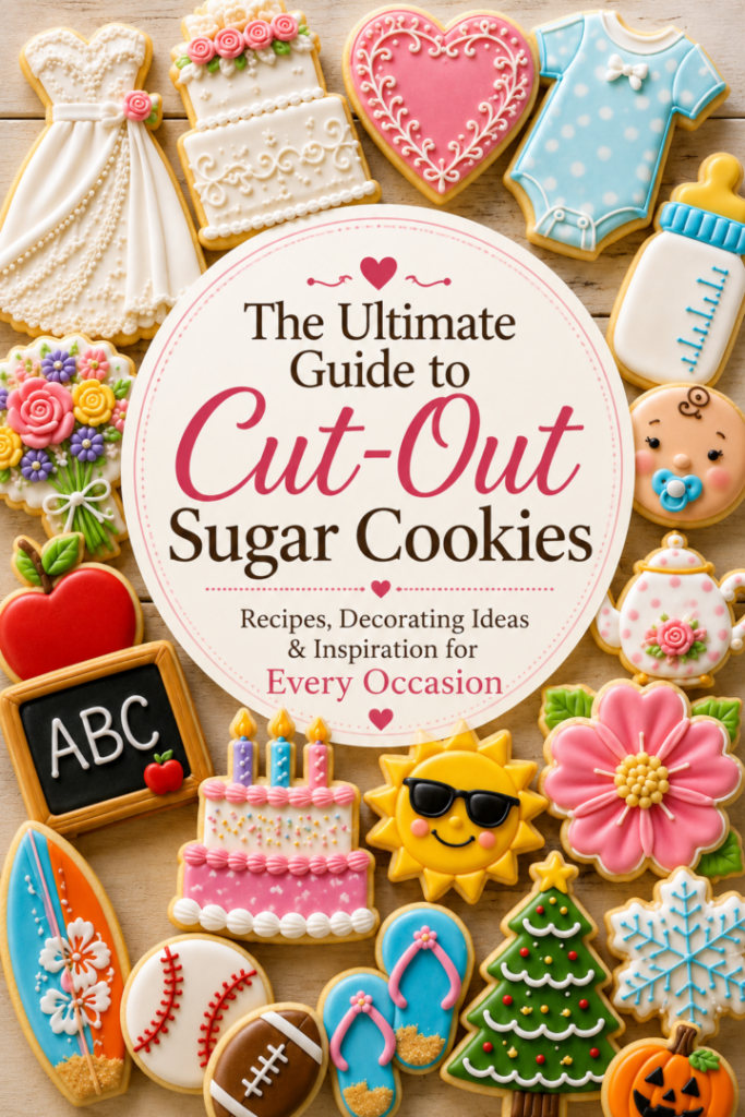the ultimate guide to cut-out sugar cookies pin for pinterest