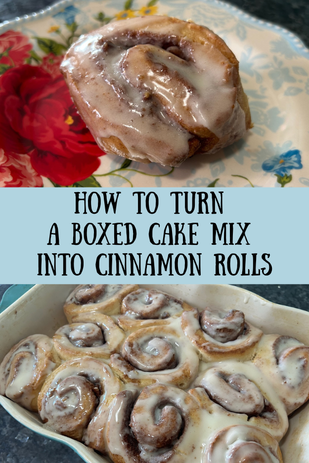 cake mix cinnamon rolls pin for pinterest