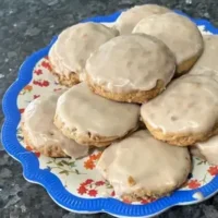 Maple Glazed Granola Cookies