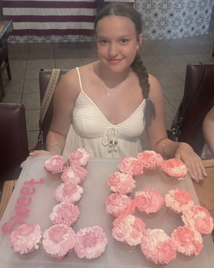 Sweet 16 cupcakes birthday girl photo