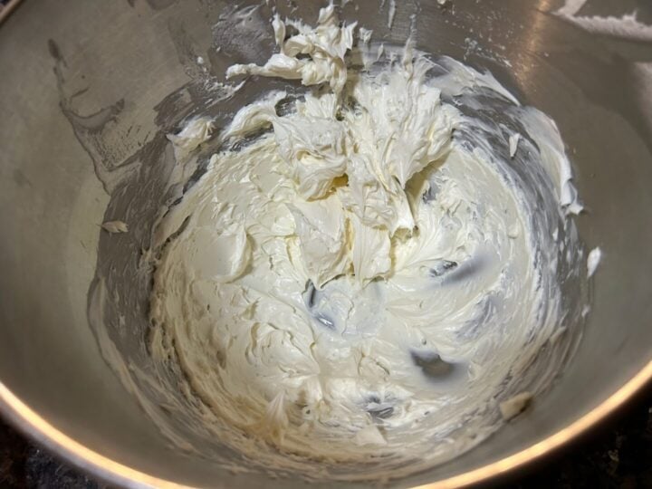 whipped cream cheese with lemon juice and zest