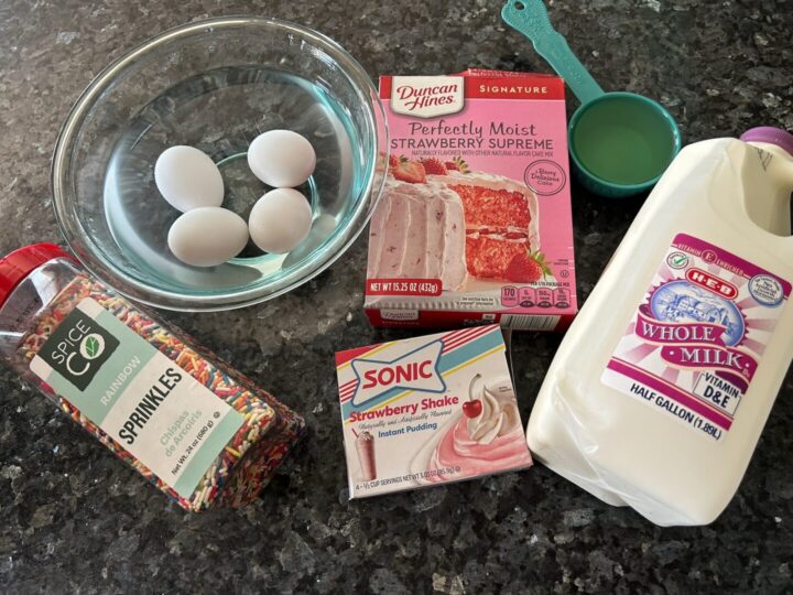 strawberry cupcake ingredients