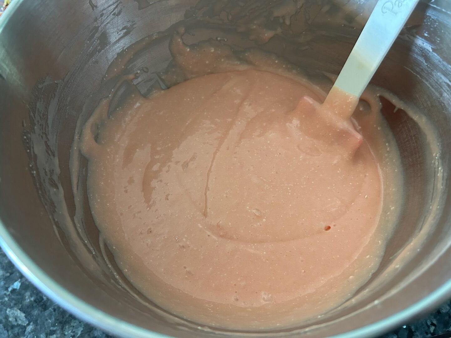strawberry cake batter