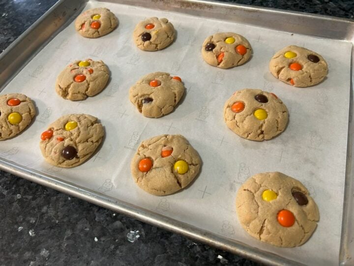 Peanut Butter Reese's Pieces Cookies