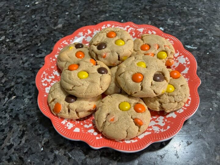Peanut Butter Reese's Pieces Cookies