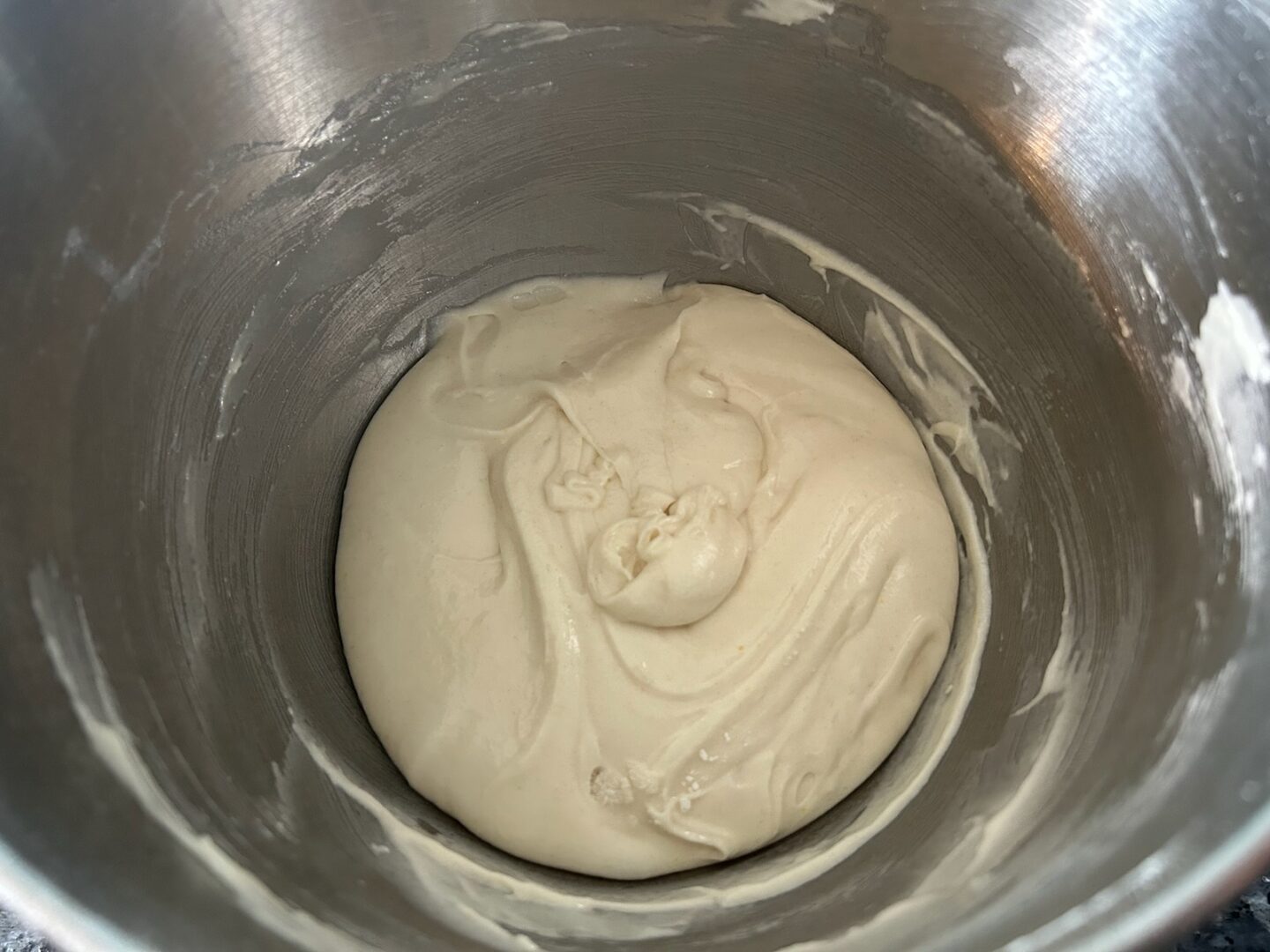 Wedding Cake Bite cake batter in bowl