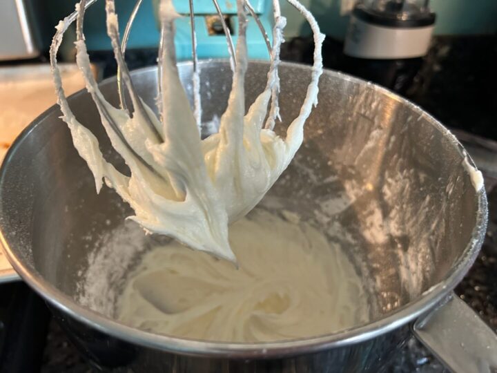 frosting in bowl