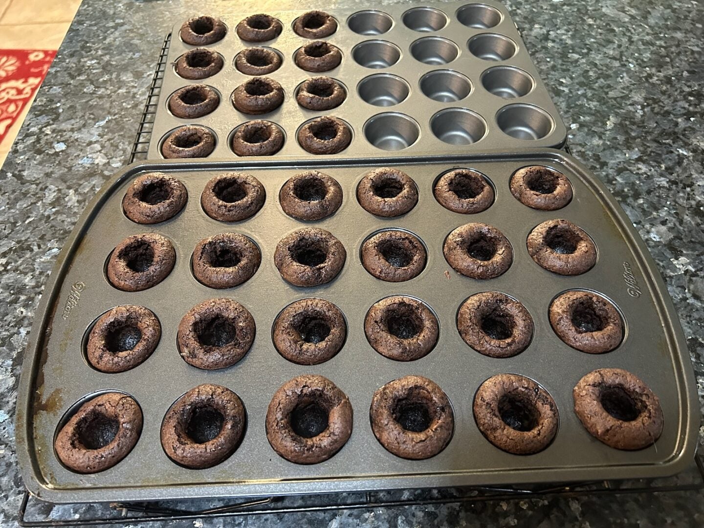 cake bites welled out