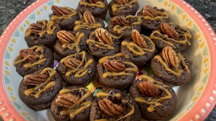 Image for Gooey Turtle Cake Bites