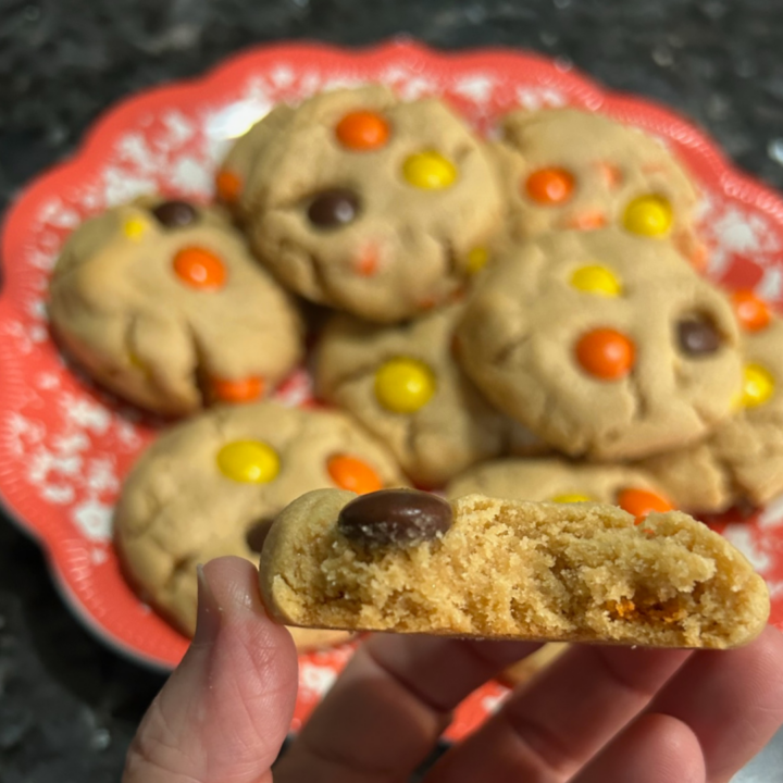 Peanut Butter Reese's Pieces Cookies