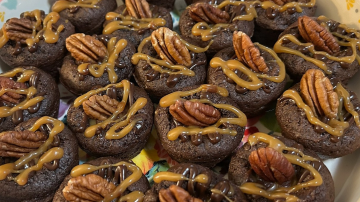 Image for Gooey Turtle Cake Bites