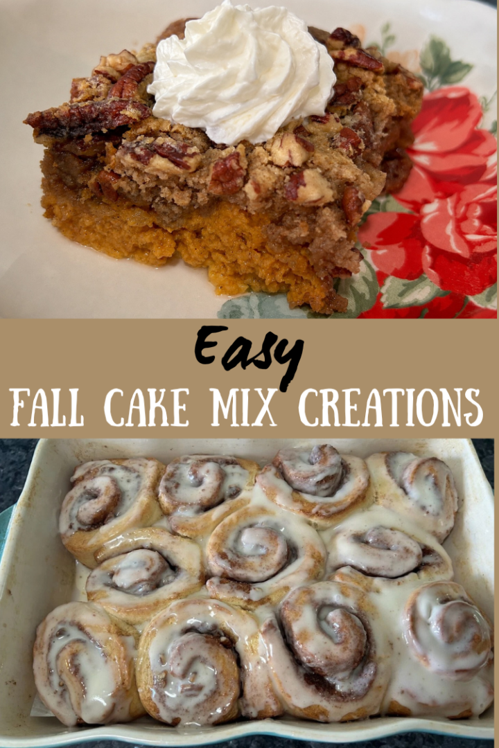 Easy fall Cake Mix Creations