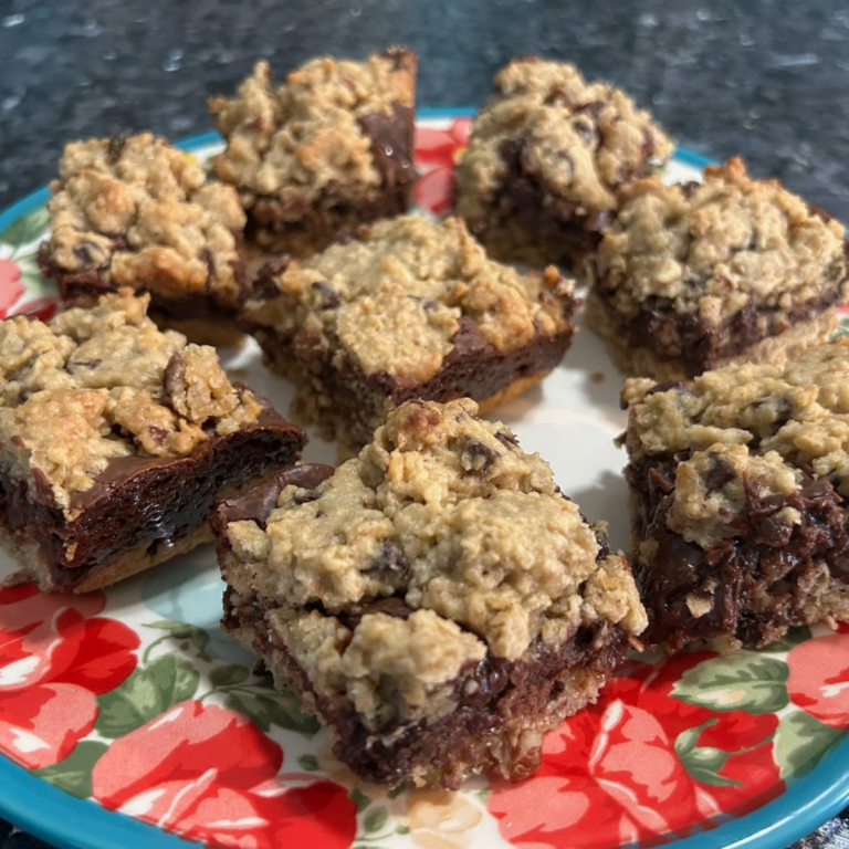 Easy Nutella Revel Bars with Oats