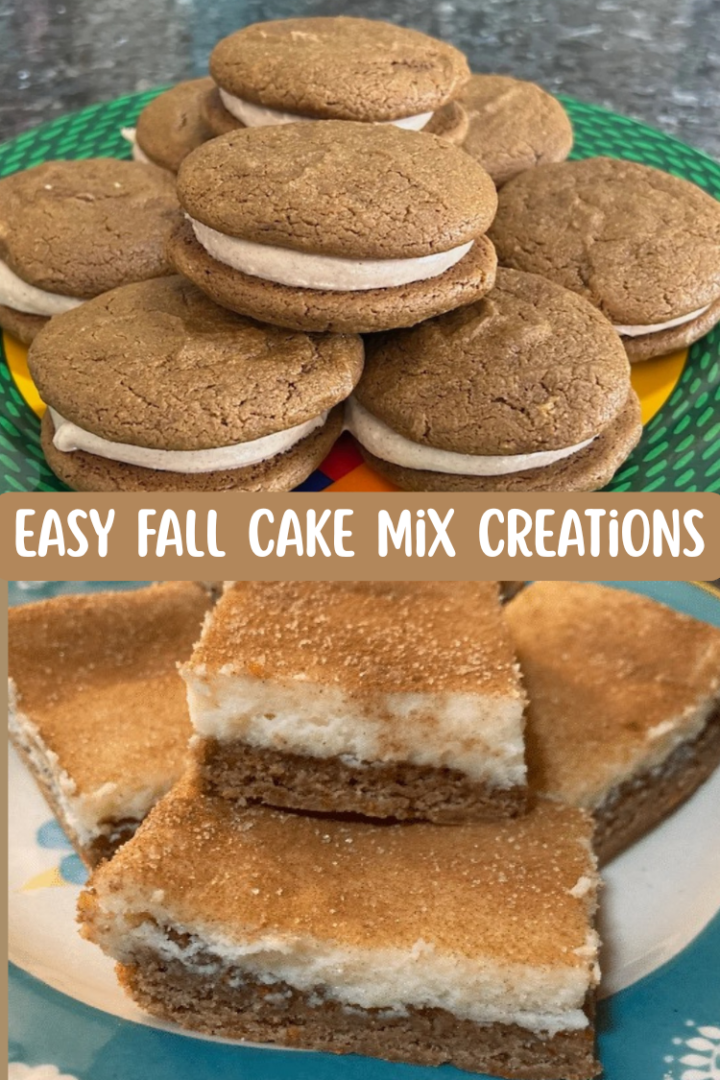 Easy fall Cake Mix Creations