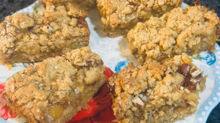 Image for Fresh Peach Crumble Bars with Cake Mix
