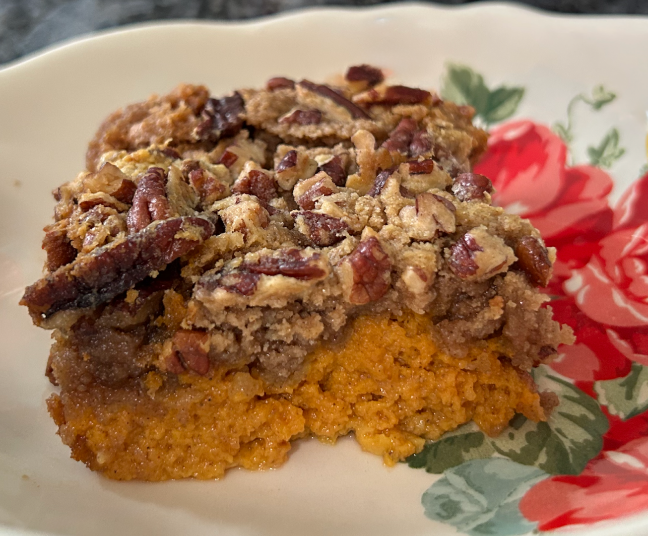 Easy Pumpkin Dump Cake with Spice Cake Mix before baking