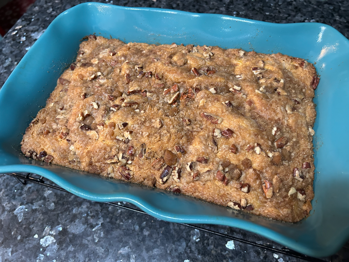 Easy Peach Coffee Cake with Cake Mix