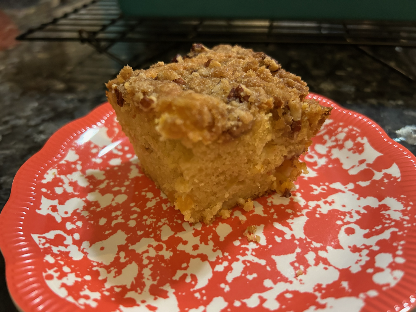 Easy Peach Coffee Cake with Cake Mix