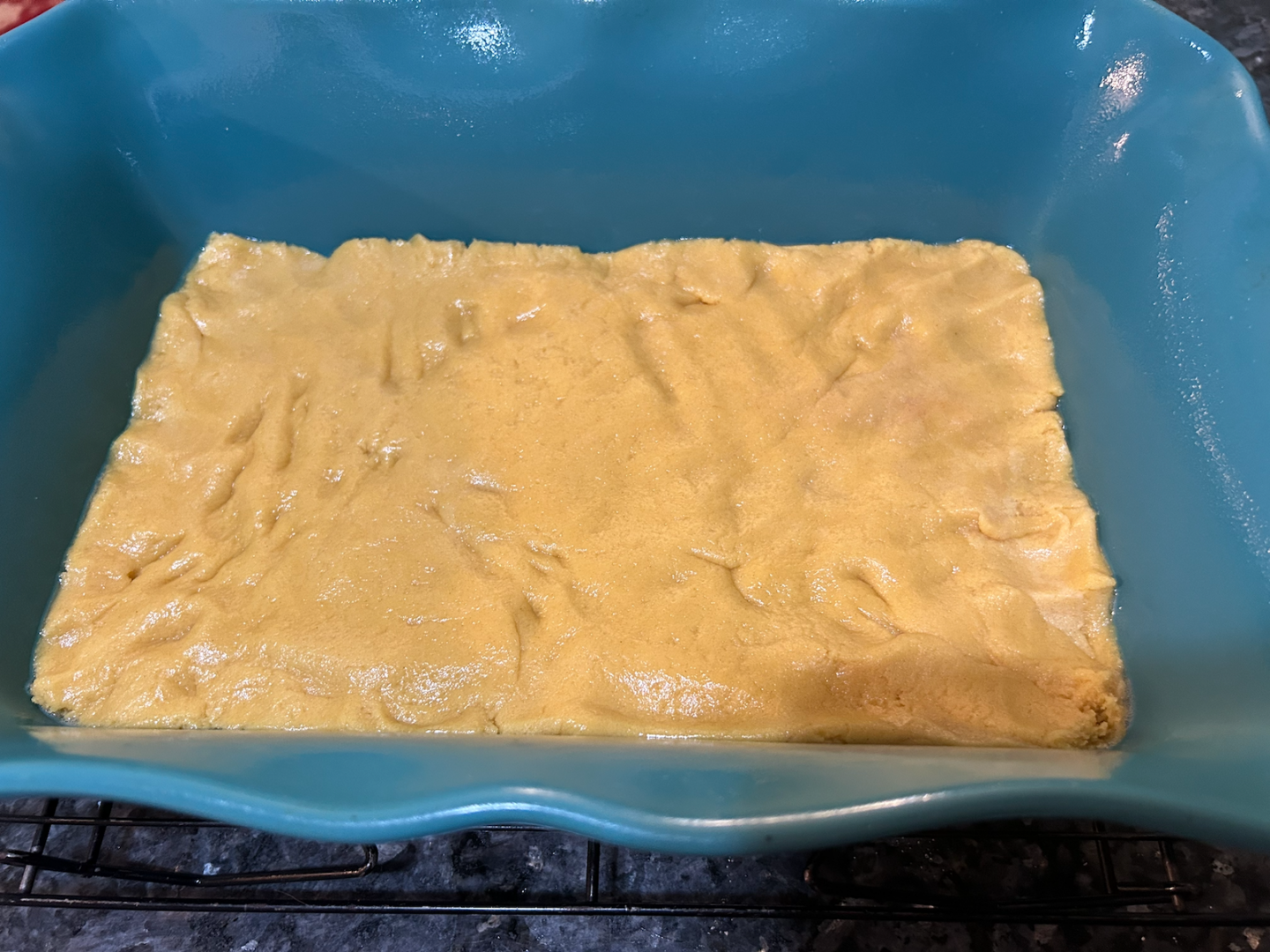 peach bars dough