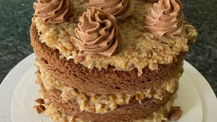 Image for Traditional German Chocolate Cake with Coconut Pecan Frosting