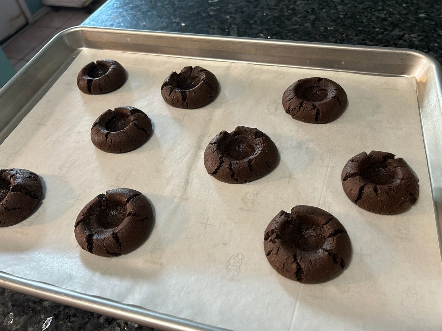 Dolly Parton Chocolate Thumbprint Cookies