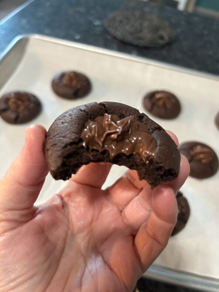 Dolly Parton Chocolate Thumbprint Cookies