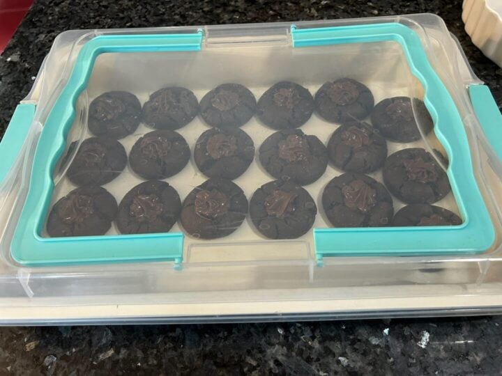 Dolly Parton Chocolate Thumbprint Cookies
