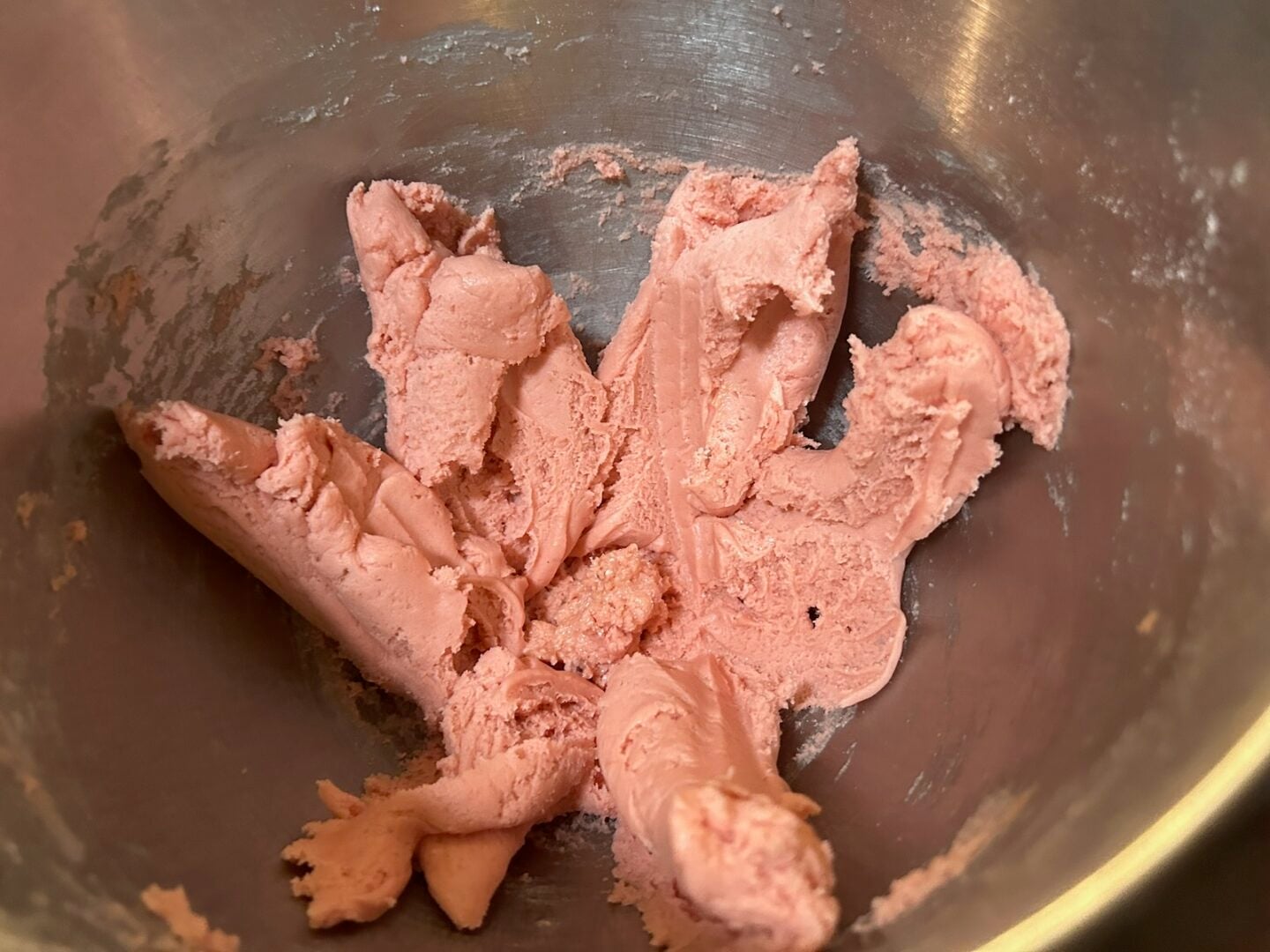 strawberry cake dough