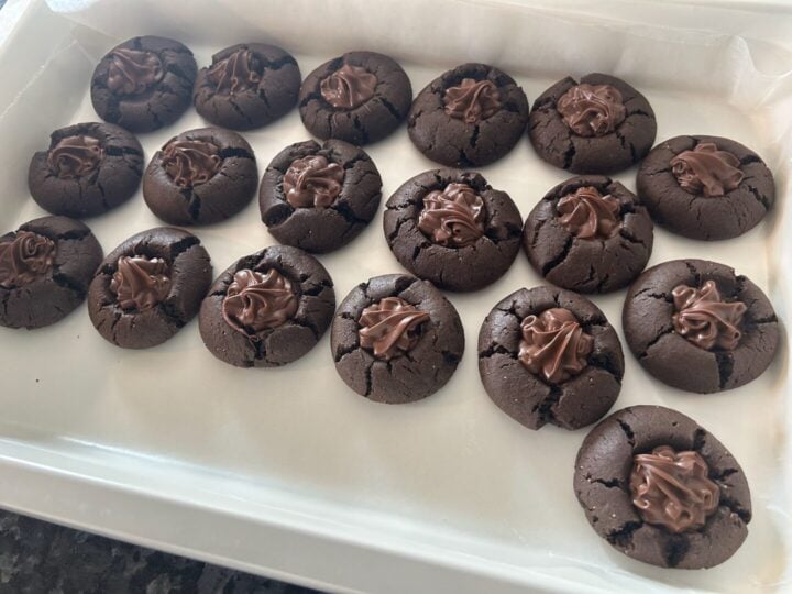 Dolly Parton Chocolate Thumbprint Cookies