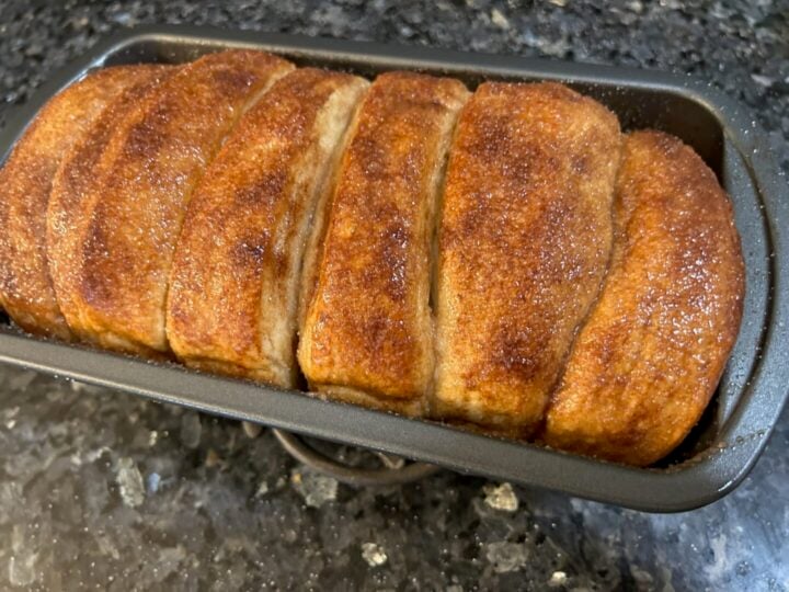 copycat Dollywood cinnamon bread in loaf pan