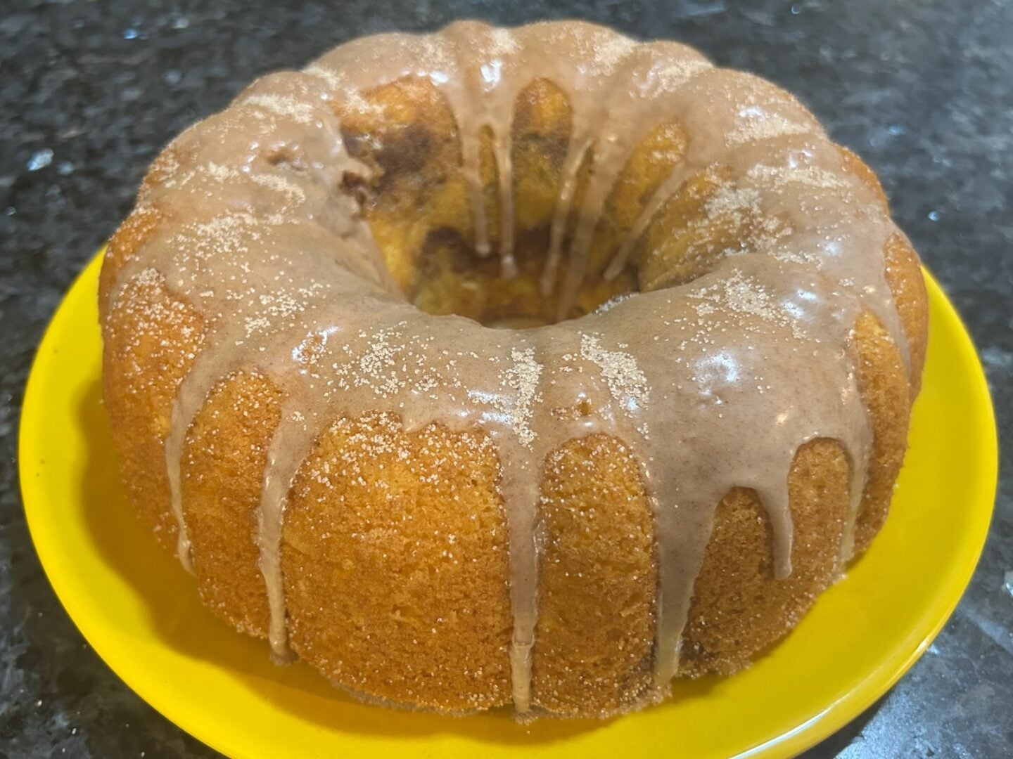Dolly Parton Snickerdoodle Cake with glaze