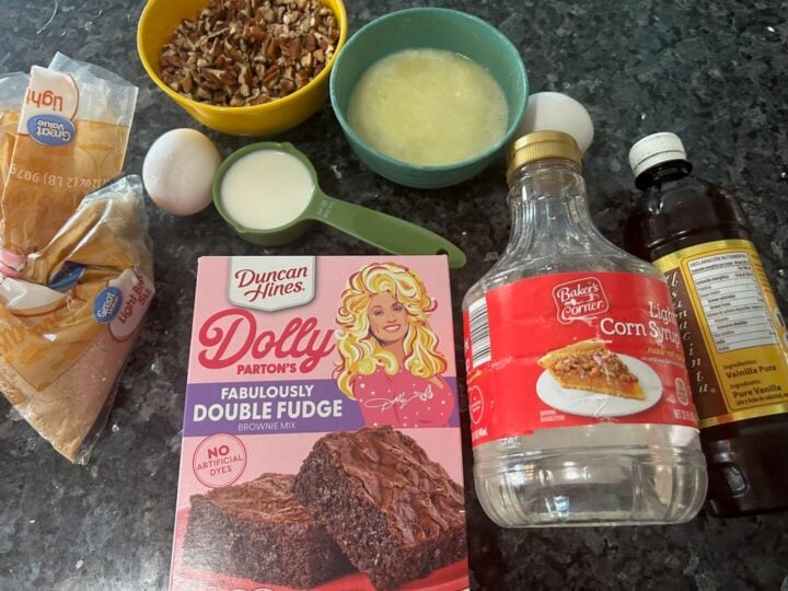 Pecan pie brownie ingredients