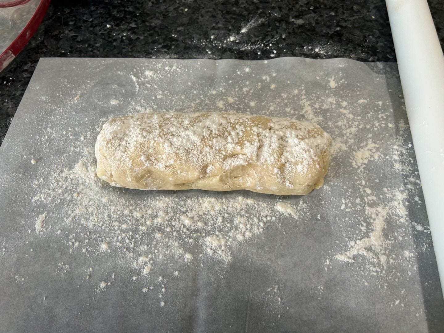 cookie dough rolled in log