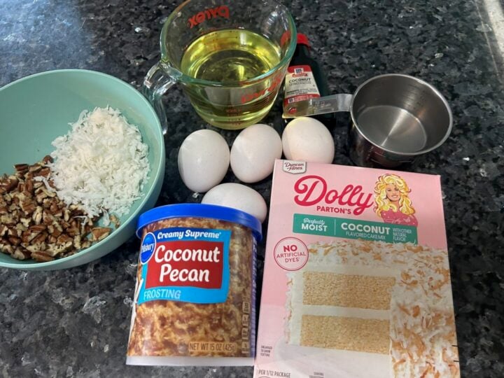 Dolly Parton Coconut Pecan Pound Cake ingredients