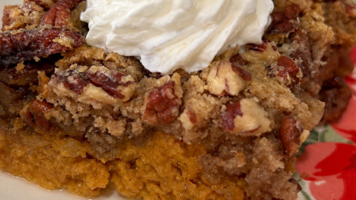 Image for Easy Pumpkin Dump Cake with Spice Cake Mix