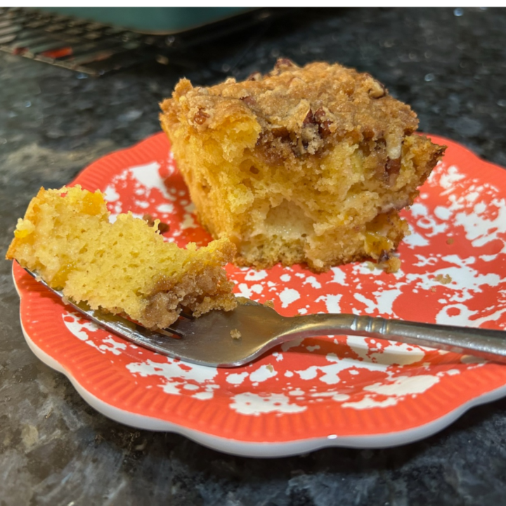 Easy Peach Coffee Cake with Cake Mix