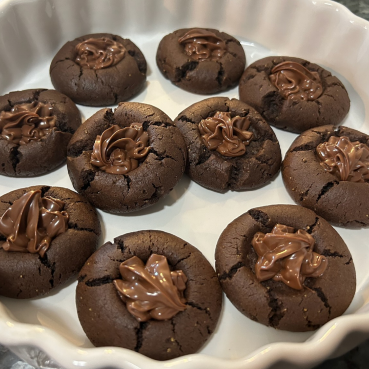 Dolly Parton Chocolate Thumbprint Cookies