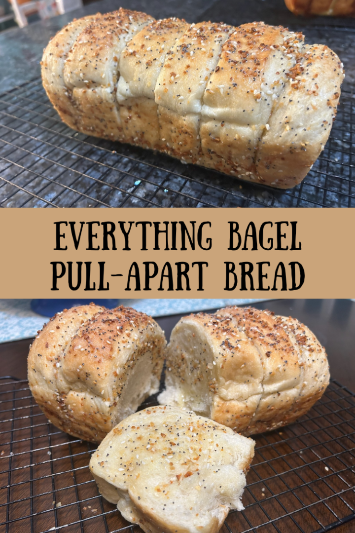 Easy Everything Bagel Pull-Apart Bread with Frozen Bread Dough