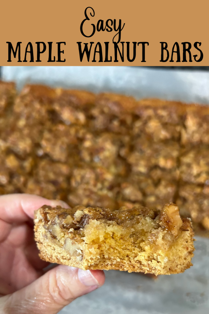 Easy Maple Walnut Bars (Doctored Cake Mix)