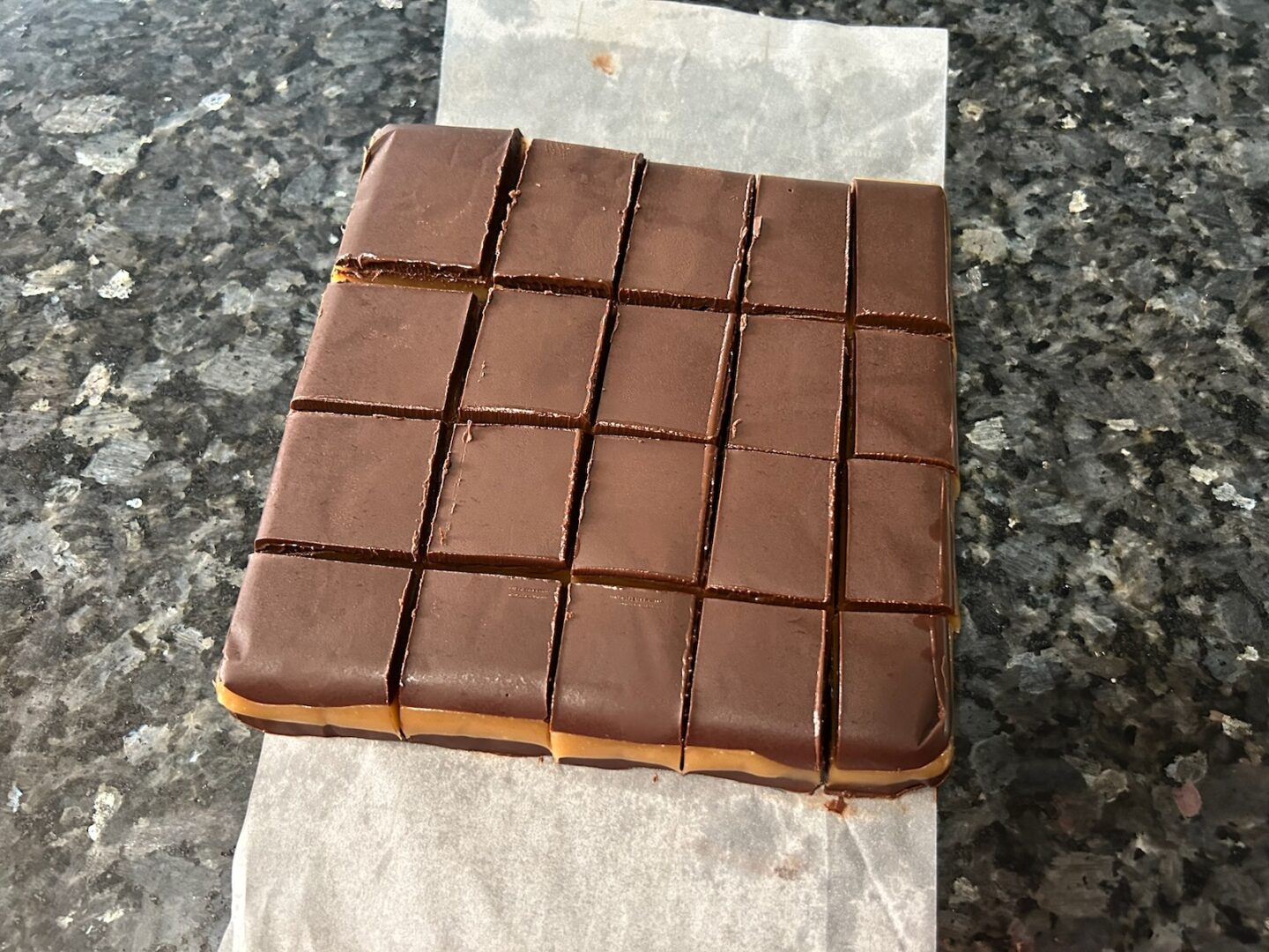 Chocolate-Covered Caramel Bars with Sea Salt