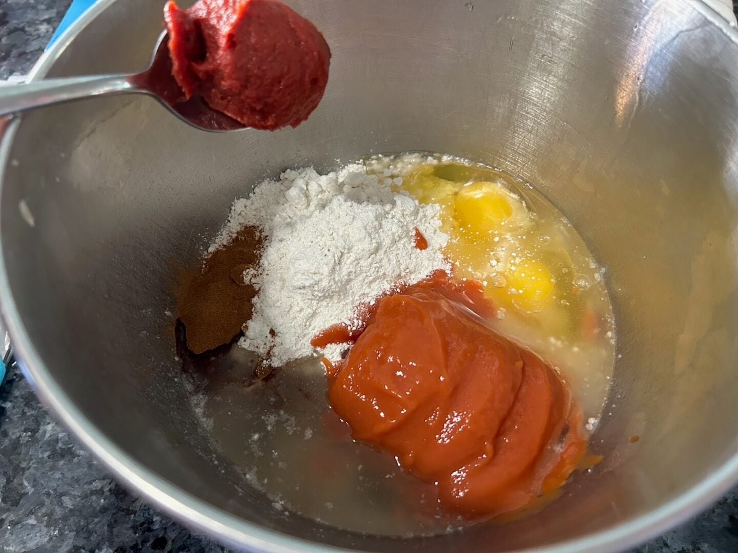 cake batter in bowl