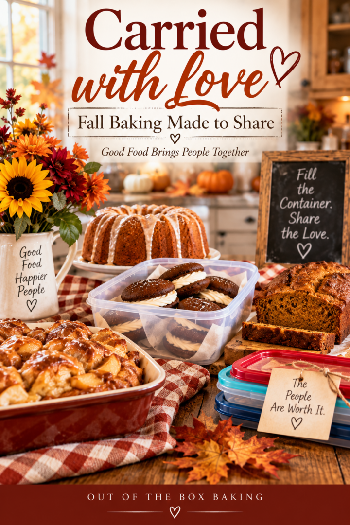 carried with love: fall baking made to share pin for pinterest
